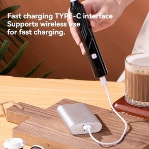 Espumador de Leche Eléctrico, Batidor de Huevos Manual, Mezclador de Café, Leche y Bebidas, Espumador para Cocina - Product Image 5