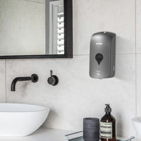 Distributeur automatique de savon CDWK 1000ML, flacon rechargeable pour désinfection des mains, pour hôtel, toilettes, hôpital, mousse liquide multifonction