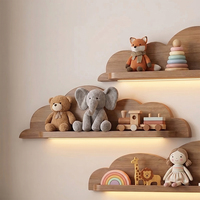 Étagères murales en bois massif pour enfants, sur mesure, 40 pouces de long, 40 mm d'épaisseur, étagère murale pour chambre d'enfant