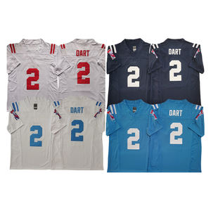 Jersey Kampus Ole Miss 2 Jaxson Dart Grosir yang Dapat Disesuaikan, Jahitan Berkualitas Tinggi, Pendek, Anti-Bakteri, Bernapas, Amerika - Product Image 1