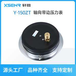 Manomètre axial Suzhou Xuansheng Y150ZT 150 mm 1 MPa en acier inoxydable, type panneau avec raccord fileté - Product Image 4