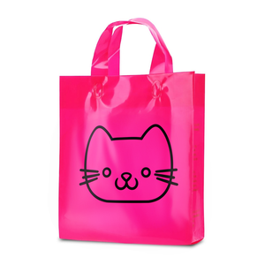 ถุงพลาสติกแบบใช้ซ้ำได้ถุงพีอีแบบมีหูหิ้วสำหรับบรรจุภัณฑ์เสื้อผ้า - Product Image 1