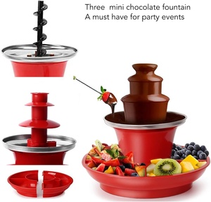 Distributeur de <span class=keywords><strong>fondue</strong></span> au chocolat électrique compact avec <span class=keywords><strong>tour</strong></span> en plastique et capacité de 200 ml pour mariages, hôtels et réunions de famille - Product Image 3