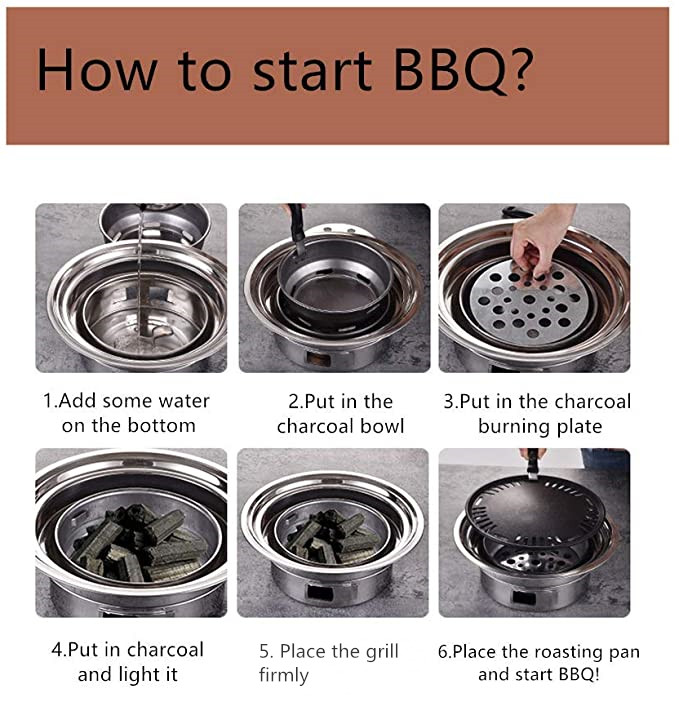 Multifunction SS304 Smokeless Bbq Grill Outdoor Charcoal Bbq Gril Anti Rust