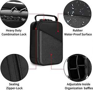 Échantillon gratuit, étui organisateur de grande capacité anti-odeurs avec doublure en charbon actif, sac anti-odeurs - Product Image 2