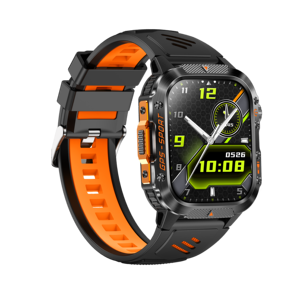 Montre connectée GPS HT36 avec lampe torche LED, écran HD 2,01 pouces, appels Bluetooth, suivi de santé, étanchéité IP68 pour le sport (fréquence cardiaque/oxygène sanguin) - Product Image 3