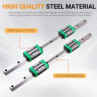 Rail de guidage linéaire HGH15CA 100-2000 mm, longueur personnalisée pour routeur CNC, imprimante 3D