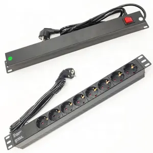 1u unidade de distribuição de energia (pdu), 8 soquetes saída let eu tipo pdu com 2m 1.5mm2 chumbo