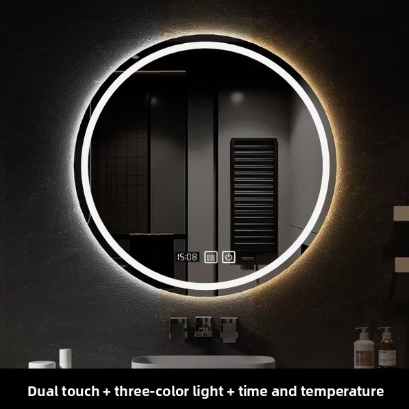 b doble toque-luz de tres colores temperatura del tiempo antivaho