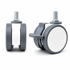 Ensemble de 4 roulettes médicales pivotantes silencieuses en PU avec frein pour lit d'hôpital, chariot médical, brancard, usage hospitalier - Product Image 3