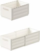 Boîtes de rangement de cuisine extensibles en plastique pour accessoires domestiques, diviseurs de tiroirs pliables multi-usages pour chambre à coucher