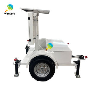 Remorque solaire portable Waysefe pour panneau de signalisation radar à <span class=keywords><strong>message</strong></span> variable (RMV) de limitation de vitesse 740x740mm 199km/h - Product Image 6