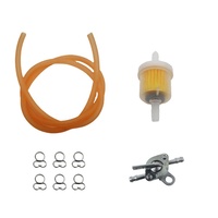 1 Kit de filtres à essence avec Valve de commutation, tuyau de 6mm, robinet de moto