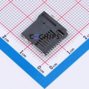 TF-122-CCP9 SD Card / Memory Card Connector SMD Connector Self-Return Type MicroSD Card (TF Card) Card Holder With - Product Image 2