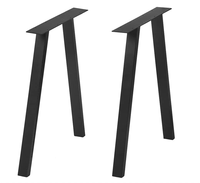 Pieds de table à manger modernes en métal en forme de T, robustes, personnalisés, de style mi-siècle, de Guangdong, vente en gros Sondoly