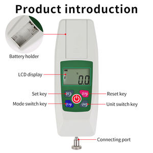 Dm0004 उच्च परिशुद्धता बल गेज डिजिटल पुश तनाव मीटर के साथ Lcd डिस्प्ले डायनामोमीटर बल मीटर - Product Image 3