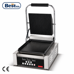Presse à <span class=keywords><strong>panini</strong></span> électrique professionnelle à plaque simple ou double, contrôle indépendant de la température supérieure et inférieure, <span class=keywords><strong>grill</strong></span> de contact rainuré - Product Image 6