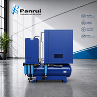 Compresseur d'air à vis rotatif industriel robuste PANRUI IE5 VSD à économie d'énergie pour la découpe laser de précision des métaux