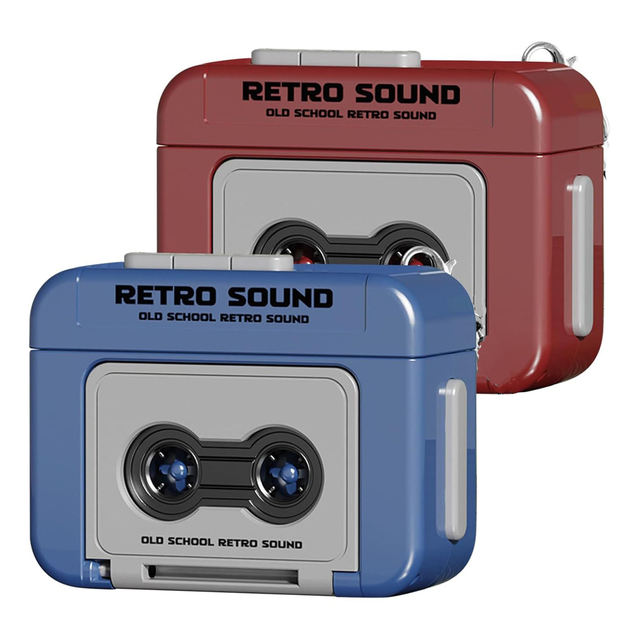 Retro Tape Recorder Backpack Pendant Can Record Can Play Keychain Mini Tape Toys
