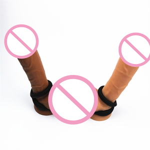 Magic 8 Stretchy Silicone Double Penis Ring Delaying <strong>Ejaculation</strong> Rings <strong>Dildo</strong> Stimulating for Men - Product Image 6