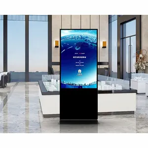 Macchina pubblicitaria per banca con lettore pubblicitario verticale LCD da 49 pollici per sala espositiva
