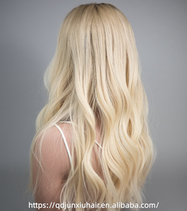 Peluca de Cabello Eslavo con Encaje Frontal sin Pegamento, Color Rubio 613, con Encaje HD Invisible, Pre-Desplumada, de Aspecto Natural, para Mujeres Blancas, Uso Diario - Product Image 5