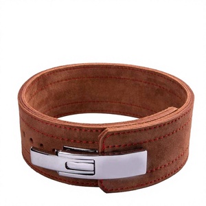 Ceinture d'entraînement en caoutchouc naturel personnalisable avec logo, épaisseur 10 mm, boucle à levier, respirante, antidérapante, pour squats et musculation, sécurité garantie - Product Image 1