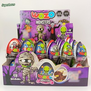 Halloween <strong>Monster</strong> for Egg Alien &amp; Mummy Theme Sweet Chocolate Solid Biscuit &amp; Toy Bulk Supply - Product Image 1