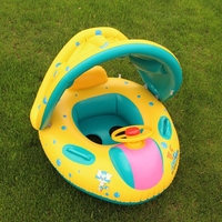 Siège flottant réglable pare-soleil pour bébé, anneau gonflable de sécurité pour sports nautiques, en PVC durable, équipement de divertissement personnalisé