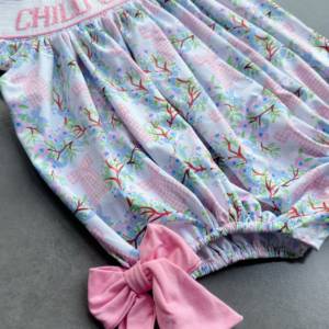 YIHUI Venta al por mayor <span class=keywords><strong>de</strong></span> ropa <span class=keywords><strong>de</strong></span> verano para niños: Novedosa blusa rosa <span class=keywords><strong>de</strong></span> algodón/spandex con mangas acampanadas y lazo 'I Love Dad' para recién nacidos y bebés. - Product Image 3