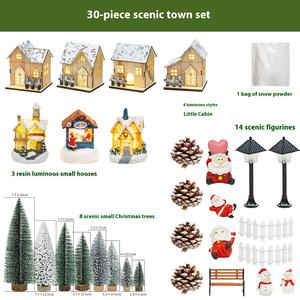 Lampe <span class=keywords><strong>de</strong></span> décoration <span class=keywords><strong>de</strong></span> table <span class=keywords><strong>de</strong></span> Noël, décoration <span class=keywords><strong>de</strong></span> Noël, cadeau, lumière <span class=keywords><strong>de</strong></span> cabane en bois, lumière <span class=keywords><strong>de</strong></span> village en résine, <span class=keywords><strong>maison</strong></span> en bois lumineuse à LED - Product Image 6