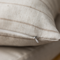 Housse de coussin texturée en lin géométrique de luxe Innermor, carrée, pour l'extérieur, pour la maison, l'hôtel, l'hôpital, couleur beige