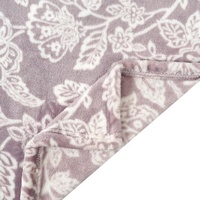Kustom Desain Baru Beberapa Warna Bunga 100% Poliester Cetak Flanel Selimut Bulu