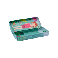 Nouvelle boîte en fer blanc de style moderne, rectangulaire argentée, pour cadeaux et bonbons, avec couvercle à charnière, petite boîte métallique