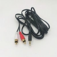 2RCA Male TO 2RCA Male DC3.5 Audio Male Ke 2 AV Audio Cable Kualitas Tinggi