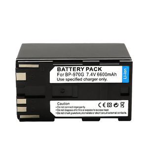 Batterie de caméra pour Canon EOS C100 Mark II EOS C300 EOS C300 PL GL2 <span class=keywords><strong>XF100</strong></span> 7.4V 6600nAh BP-970G BP970G - Product Image 3