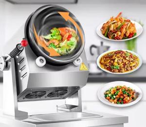 Wok électrique commercial haute performance, machine de cuisson automatique intelligente pour riz frit et plats variés - Product Image 3