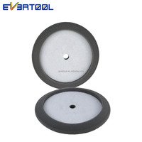 Tampon de polissage en mousse gris moyen EVERTOOL 230 mm avec fixation auto-agrippante pour polisseuse rotative automobile, tampon éponge pour le detailing auto