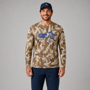 Chemise de soleil performante à manches longues UPF50+ pour la pêche, personnalisable avec impression par sublimation - Product Image 2
