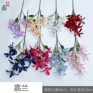 Orchidée artificielle à tige unique en soie, style nordique, décoration de mariage, artisanat doux fait main - Product Image 4