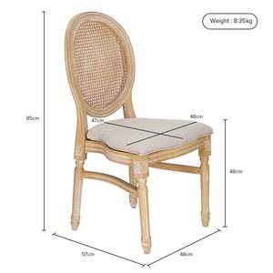 <span class=keywords><strong>Chaise</strong></span> <span class=keywords><strong>Louis</strong></span> en plastique de style français, de haute qualité, durable, avec dossier creux et coussin moelleux pour restaurant, hôtel, banquet - Product Image 4