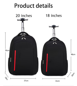 Sacs <span class=keywords><strong>à</strong></span> <span class=keywords><strong>roulettes</strong></span> pliables et durables pour femmes, sacs <span class=keywords><strong>à</strong></span> ordinateur portable de voyage, bagages <span class=keywords><strong>à</strong></span> <span class=keywords><strong>roulettes</strong></span> pour l'extérieur avec sangle - Product Image 2