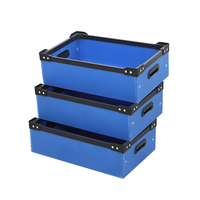 Organisateur de caisses de cadre Coroplast avec barrière de séparation boîte de circulation en plastique avec carte de couteau boîte de rangement de bateau en PP ondulé