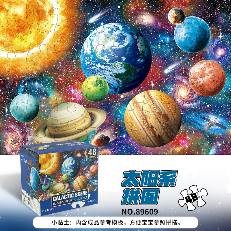 89609 - Puzzle Planète - Boîte Couleur Anglaise