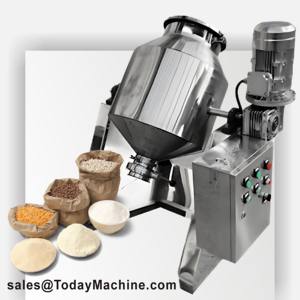 Mezclador de Doble Cono de Grado Alimenticio, Mezclador Vertical de Polvo Rotatorio de Acero Inoxidable para Café, Especias y Aditivos Alimentarios - Product Image 1