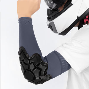 Manchons de compression pour bras et coudes de cyclisme, version améliorée, avec protection - Product Image 4