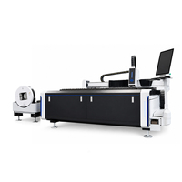 Machine de découpe laser à fibre intégrée 3000W pour tubes, tuyaux en acier inoxydable et tôles métalliques