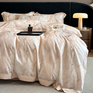 Set di Biancheria da Letto di Design con Stampa Digitale di Summer Anne, Lusso Semplice e Fresco - Product Image 3