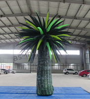 Modèle d'arbre gonflable en PVC imperméable sur le thème de la palmier hawaïen pour fêtes