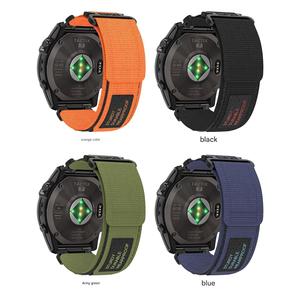 Tali Jam Tangan Sport Taktis Mewah Lionorm untuk <span class=keywords><strong>Garmin</strong></span> Forerunner EPIX Instinct Tactix Fenix7X 6X Pro 7 6 6Pro 26mm 22mm Bahan Nilon - Product Image 5
